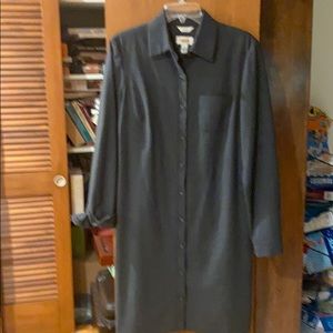 Never worn TALBOTS SHIRT GRAY DRESS